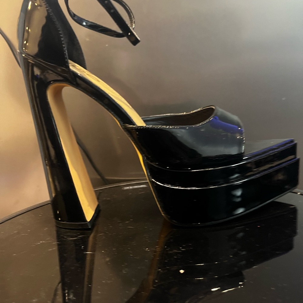 Elegant Black Platform Heels